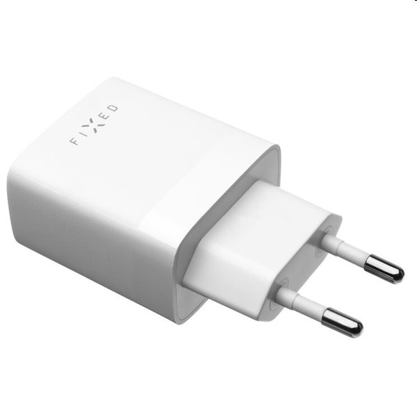 FIXED Set Sieťová nabíjačka 2 x USB a kábel USB/Lightning 1m MFI, 17W Smart Rapid Charge, biela