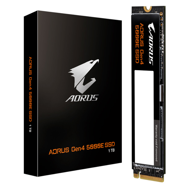 GIGABYTE AORUS 5000E SSD disk 2 TB M.2 NVMe Gen4 6500/6000 MBps
