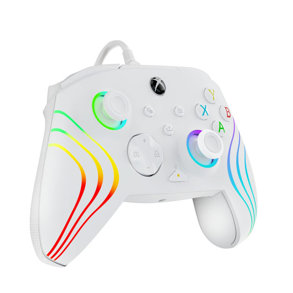 Káblový ovládač PDP pre Xbox Series, Afterglow WAVE white Káblový ovládač PDP pre Xbox Series, Afterglow WAVE white