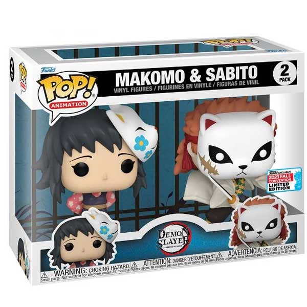 POP! 2 Pack Animation: Makomo & Sabito (Demon Slayer) 2023 Fall Convention Limited Edition