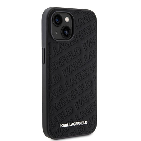 Zadný kryt Karl Lagerfeld PU Quilted Pattern pre Apple iPhone 15, čierna Zadný kryt Karl Lagerfeld PU Quilted Pattern pre Apple iPhone 15, čierna