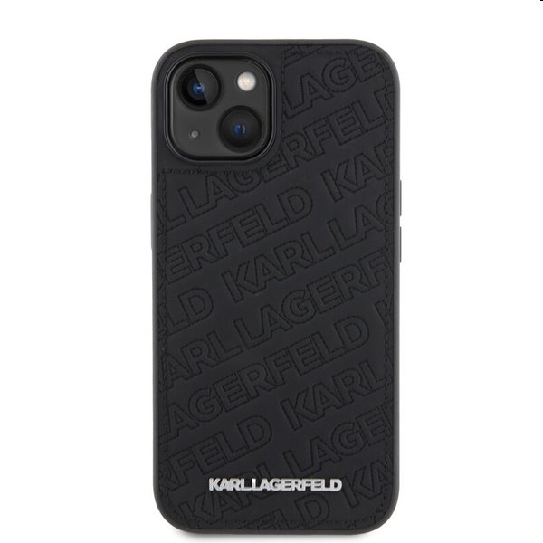 Zadný kryt Karl Lagerfeld PU Quilted Pattern pre Apple iPhone 15, čierna Zadný kryt Karl Lagerfeld PU Quilted Pattern pre Apple iPhone 15, čierna