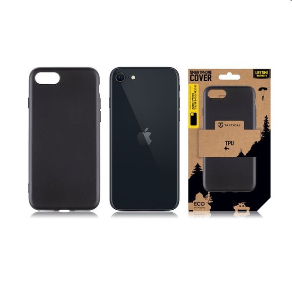 Zadný kryt Tactical TPU pre Apple iPhone 7/8/SE2020/SE2022, čierna