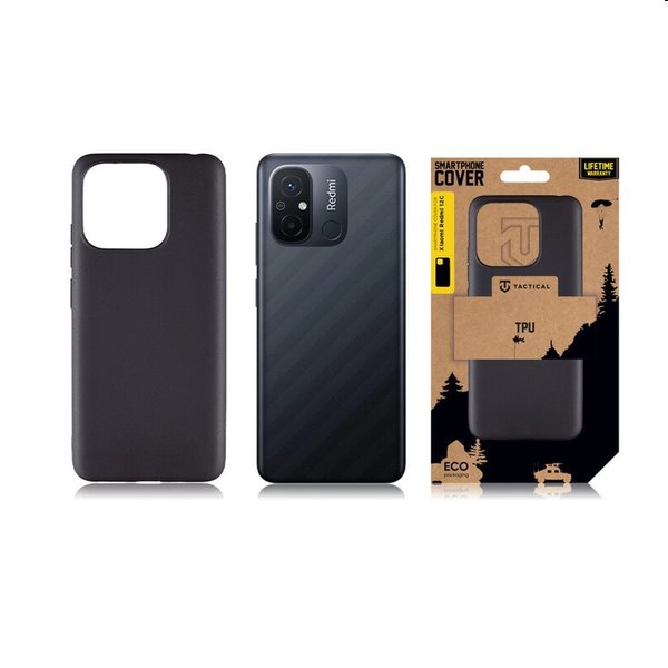 Zadný kryt Tactical TPU pre Xiaomi Redmi 12C, čierna