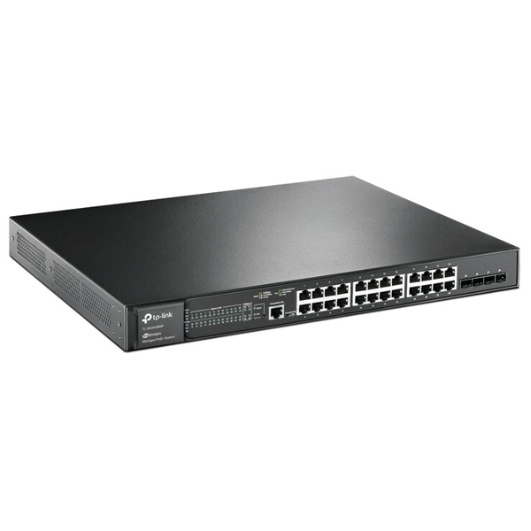 TP-Link TL-SG3428MP, 28 portov gigabitový L2+ mamažovaný switch s 24 portmi PoE+