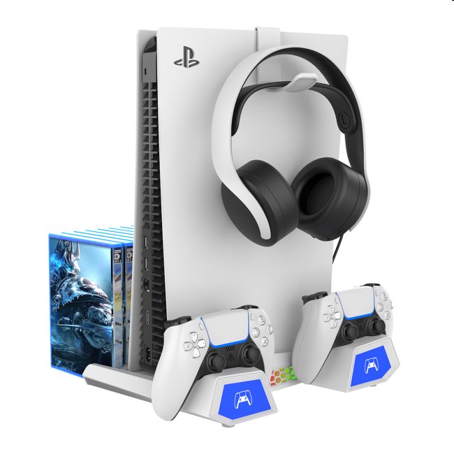 iPega PlayStation 5 Slim/PS5 Pro, Dualsense, Pulse 3D dock w/ cooling