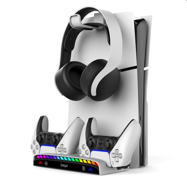 iPega PlayStation 5 Slim/PS5 Pro, Dualsense, Pulse 3D wall mounted dock iPega PlayStation 5 Slim/PS5 Pro, Dualsense, Pulse 3D wall mounted dock
