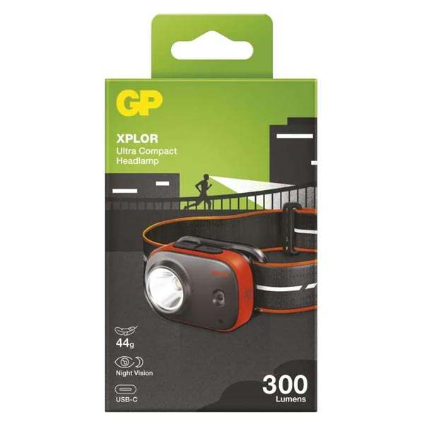 Emos LED nabíjacia čelovka GP Xplor PHR16 300 lm Emos LED nabíjacia čelovka GP Xplor PHR16 300 lm