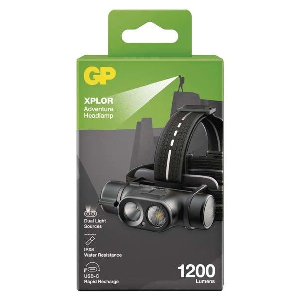 Emos LED nabíjacia čelovka GP Xplor PHR19, 1200 lm Emos LED nabíjacia čelovka GP Xplor PHR19, 1200 lm