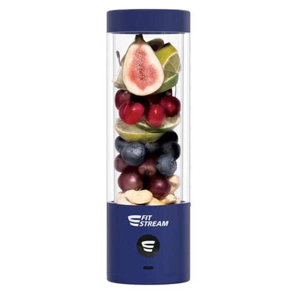 FitStream Pro Navy Blue, prenosný, USB nabíjatelný mixér
