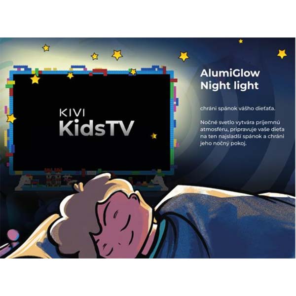KIVI TV pre deti, 32" (81cm), FHD, Android TV 11, 1920x1080, ochranné sklo, nočné svetlo KIVI TV pre deti, 32" (81cm), FHD, Android TV 11, 1920x1080, ochranné sklo, nočné svetlo