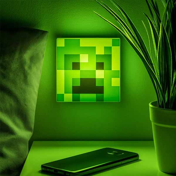 Nočná Lampa Creeper (Minecraft)