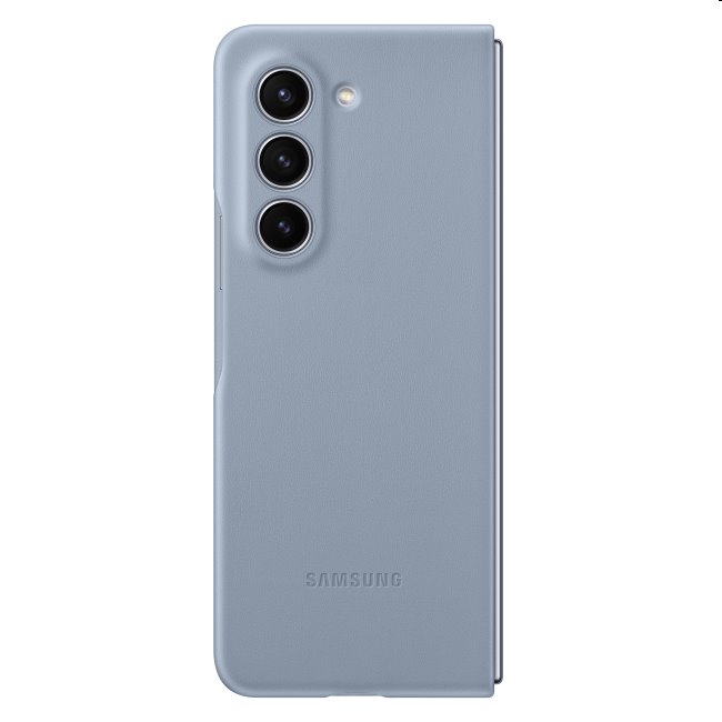 Zadný kryt z eko kože pre Samsung Galaxy Z Fold5, modrá
