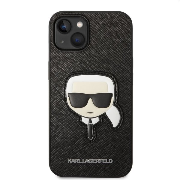 Zadný kryt Karl Lagerfeld PU Saffiano Karl Head for Apple iPhone 14, čierna Zadný kryt Karl Lagerfeld PU Saffiano Karl Head for Apple iPhone 14, čierna