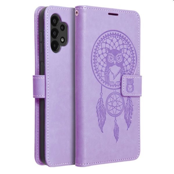 Knižkové puzdro MEZZO Book dreamcatcher pre Xiaomi Redmi Note 12 Pro 5G, fialová