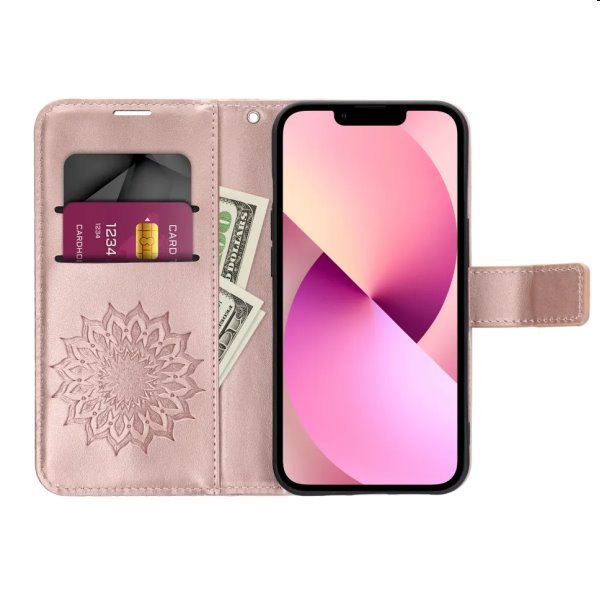 Knižkové puzdro MEZZO Book mandala pre Samsung Galaxy A34 5G, ružová Knižkové puzdro MEZZO Book mandala pre Samsung Galaxy A34 5G, ružová