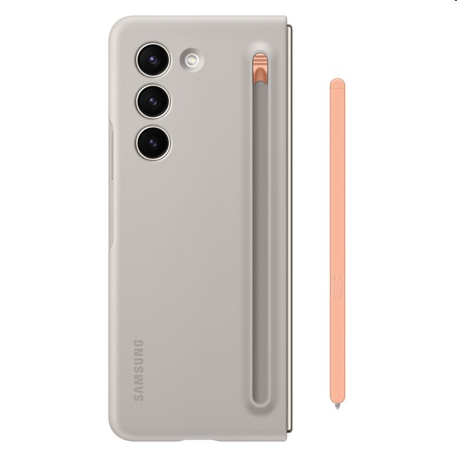 Zadný kryt Slim S Pen Cover pre Samsung Galaxy Z Fold5, piesková