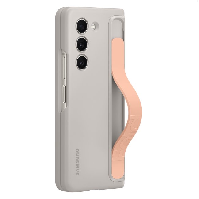 Zadný kryt Standing Cover s pútkom a stojanom pre Samsung Galaxy Z Fold5, piesková