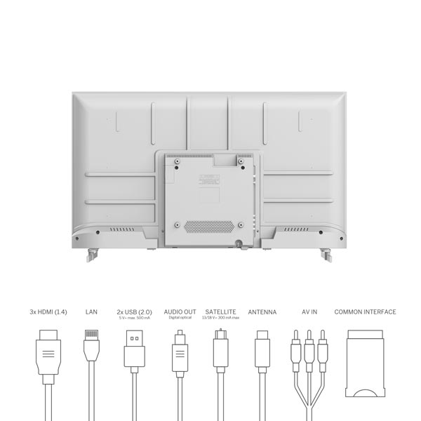 Thomson 40FA2S13W FHD Android, biely