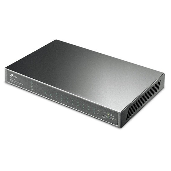 tp-link TL-SG2210P, 10 portový gigabitový inteligentný switch JetStream s 8 portami PoE+