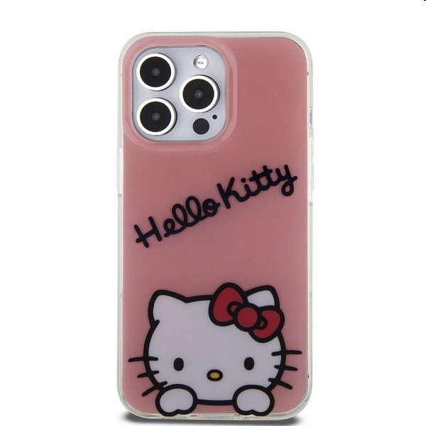 Zadný kryt Hello Kitty IML Daydreaming Logo pre Apple iPhone 13 Pro, ružová