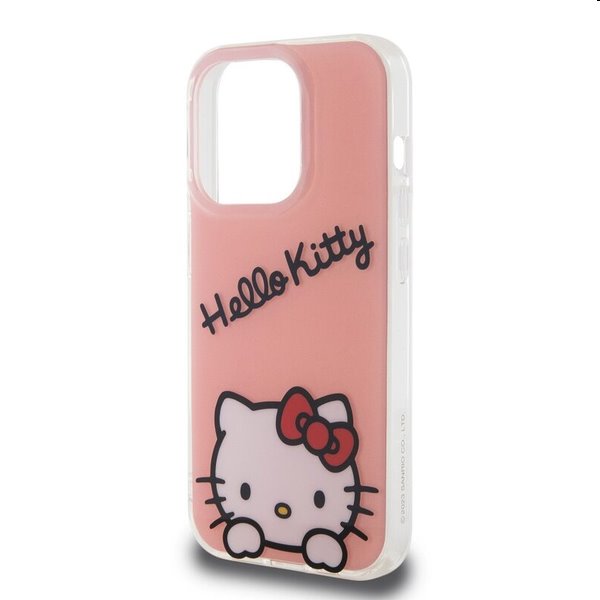 Zadný kryt Hello Kitty IML Daydreaming Logo pre Apple iPhone 15 Pro, ružová