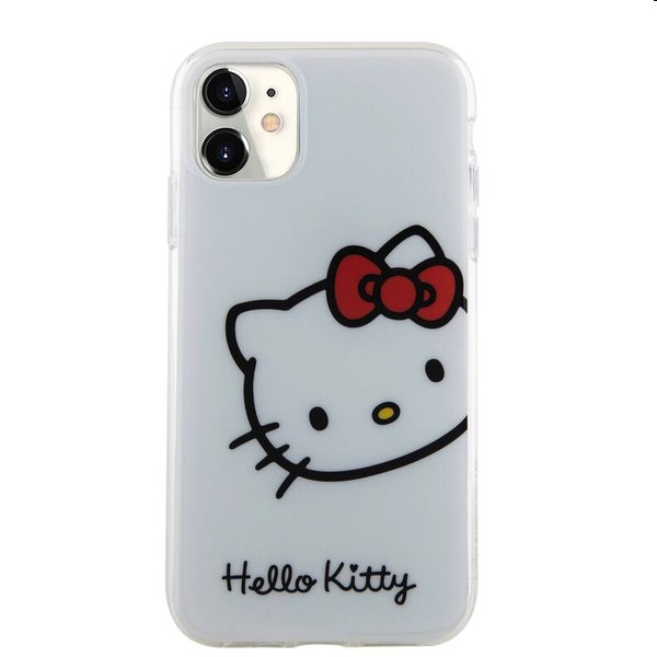 Zadný kryt Hello Kitty IML Head Logo pre Apple iPhone 11, biela