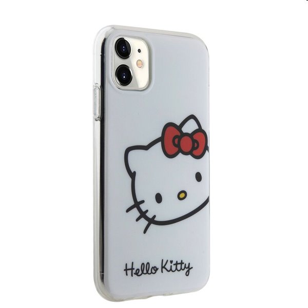 Zadný kryt Hello Kitty IML Head Logo pre Apple iPhone 11, biela