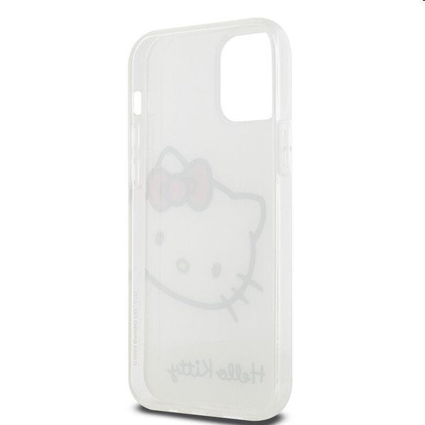 Zadný kryt Hello Kitty IML Head Logo pre Apple iPhone 12/12 Pro, biela