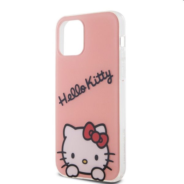 Zadný kryt Hello Kitty IML Daydreaming Logo pre Apple iPhone 12/12 Pro, ružová