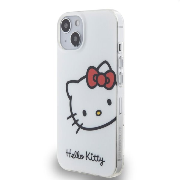 Zadný kryt Hello Kitty IML Head Logo pre Apple iPhone 13, biela