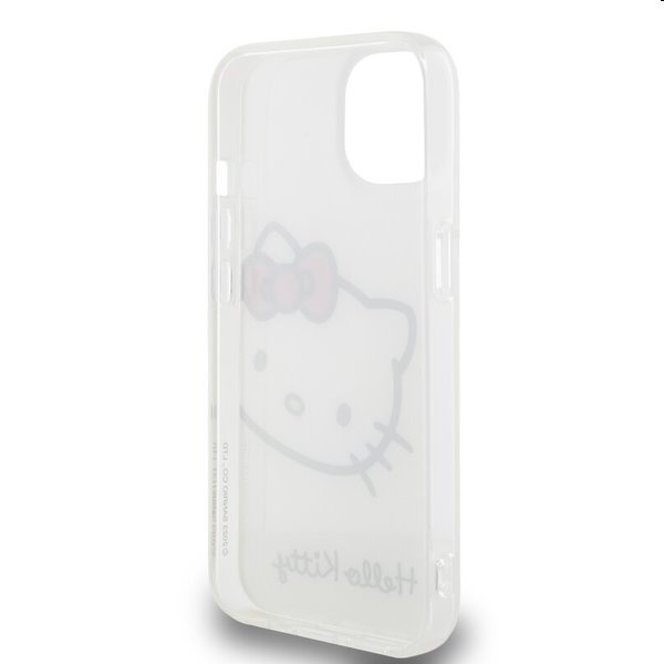 Zadný kryt Hello Kitty IML Head Logo pre Apple iPhone 13, biela