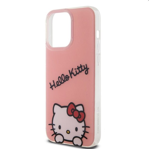 Zadný kryt Hello Kitty IML Daydreaming Logo pre Apple iPhone 15 Pro Max, ružová