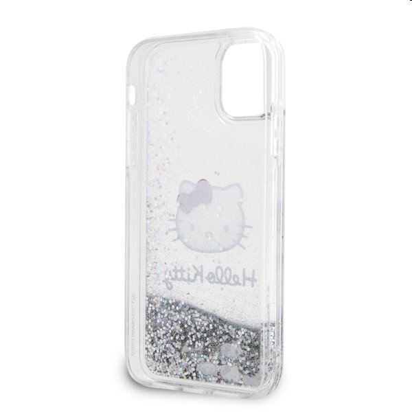 Zadný krytHello Kitty Liquid Glitter Electroplating Head Logo pre Apple iPhone 11, transparentná
