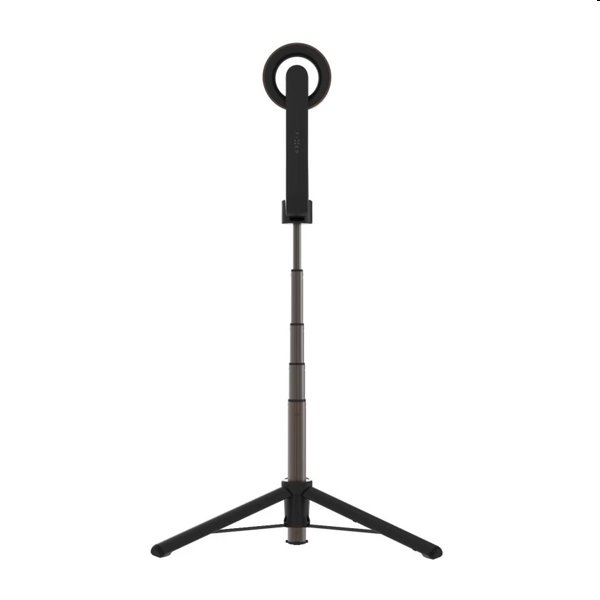 FIXED MagSnap Selfie tyč s tripodom s podporou MagSafe a bezdrôtovou spúšťou, čierna