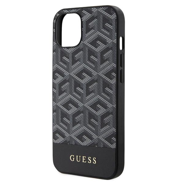 Zadný kryt Guess PU G Cube MagSafe pre iPhone 15, čierna Zadný kryt Guess PU G Cube MagSafe pre iPhone 15, čierna