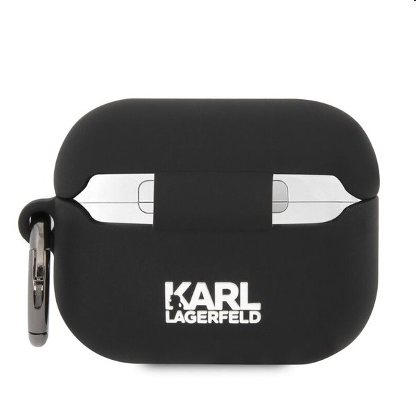 Karl Lagerfeld 3D Logo NFT Choupette Head silikónový obal pre Apple AirPods Pro, čierny