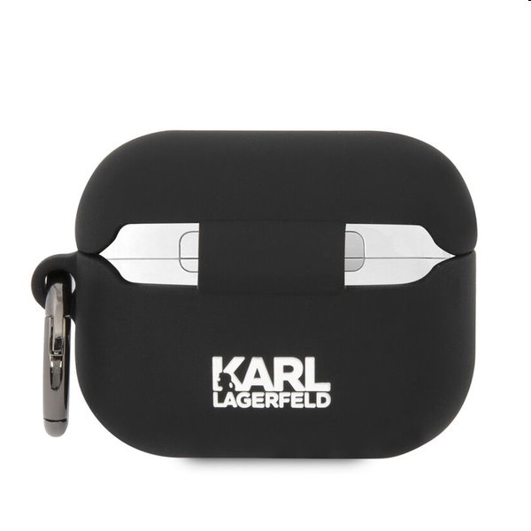Karl Lagerfeld 3D Logo NFT Karl Head silikónový obal pre Apple AirPods Pro, čierny Karl Lagerfeld 3D Logo NFT Karl Head silikónový obal pre Apple AirPods Pro, čierny