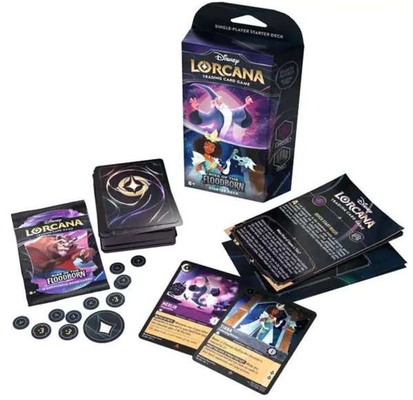 Kartová hra Disney Lorcana Rise of the Floodborn Starter Deck Merlin & Tiana