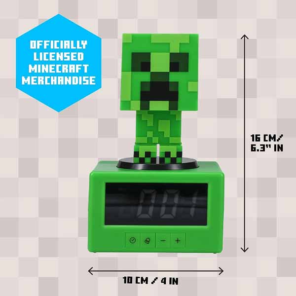 Lampa Creeper Icon Alarm Clock (Minecraft)