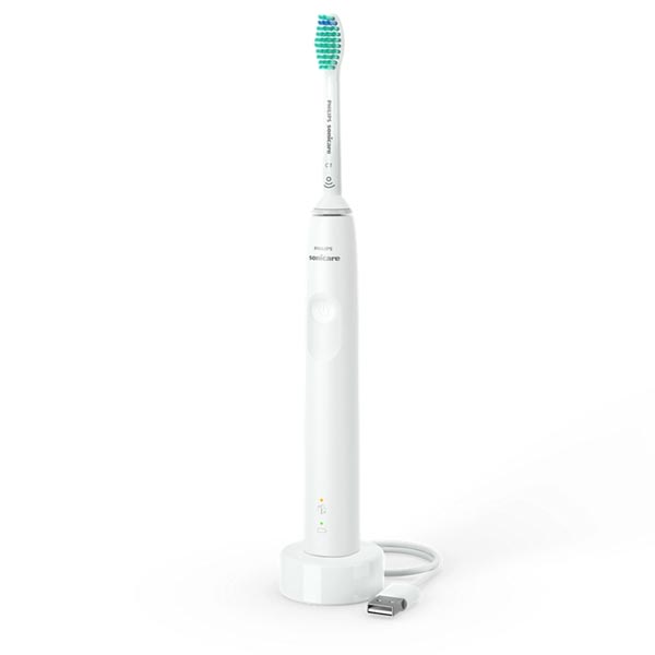 Philips Sonicare 3100 Series 1 plus 1 HX3675/13, sonická elektrická zubná kefka, čierna