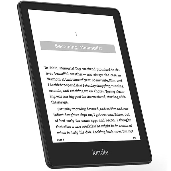 Čítačka kníh Amazon Kindle Paperwhite 5 2021, SIGNATURE edícia, 6,8" 32 GB, QI nabíjanie, bez reklám, čierna Čítačka kníh Amazon Kindle Paperwhite 5 2021, SIGNATURE edícia, 6,8" 32 GB, QI nabíjanie, bez reklám, čierna