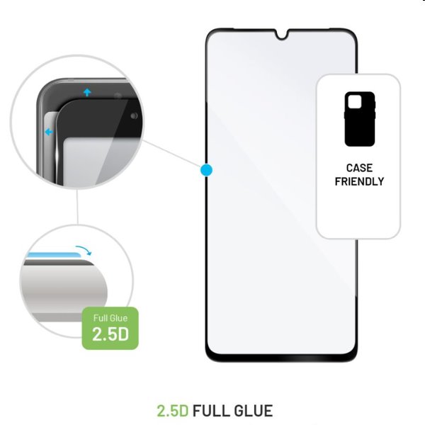 FIXED Full-Cover ochranné tvrdené sklo pre Samsung Galaxy A15, A15 5G, čierna