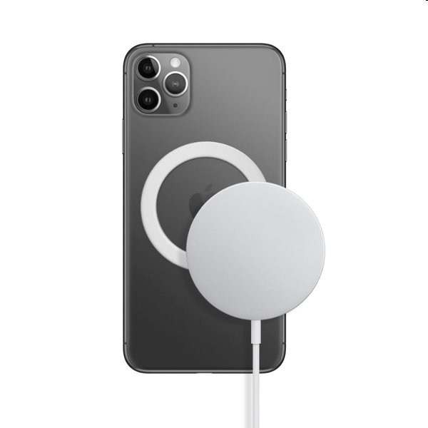 FIXED Magnetická nálepka na mobilný telefón pre použitie technológie MagSafe, biela
