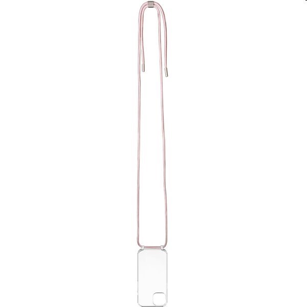 Zadný kryt FIXED Pure Neck so šnúrkou na krk pre Samsung Galaxy S24 Plus, ružová