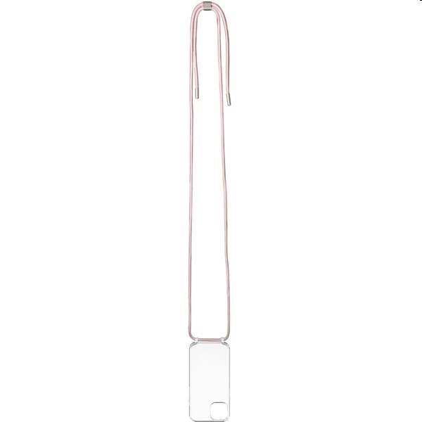Zadný kryt FIXED Pure Neck so šnúrkou na krk pre Samsung Galaxy S24, ružová