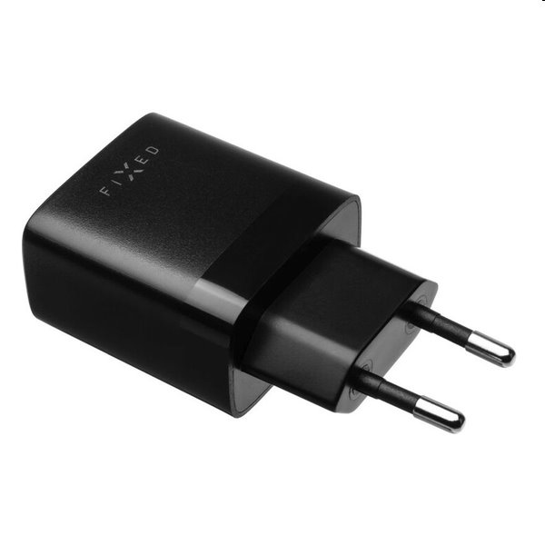 FIXED Set Sieťová nabíjačka 2 x USB výstupomaUSB/USB-C kábla, 1 m, 17 W, Smart Rapid Charge, čierna