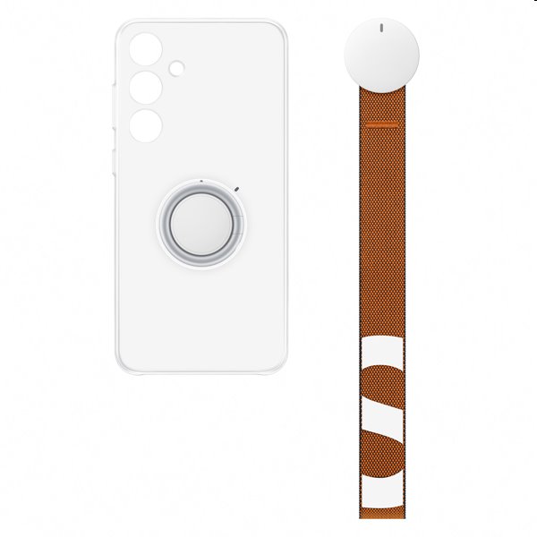 Zadný kryt Clear Gadget pre Samsung Galaxy S24 Plus, transparentná (s odnímateľným úchytom)