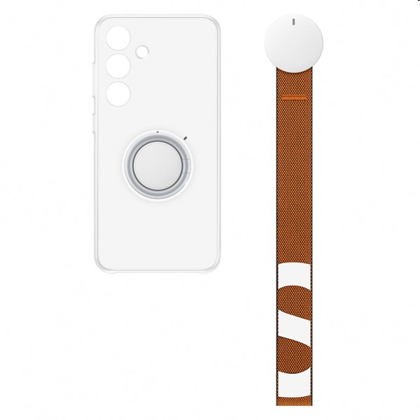 Zadný kryt Clear Gadget pre Samsung Galaxy S24, transparentná (s odnímateľným úchytom) Zadný kryt Clear Gadget pre Samsung Galaxy S24, transparentná (s odnímateľným úchytom)