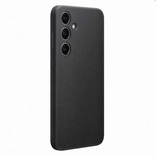 Zadný kryt Leather Cover pre Samsung S24 Plus, čierna